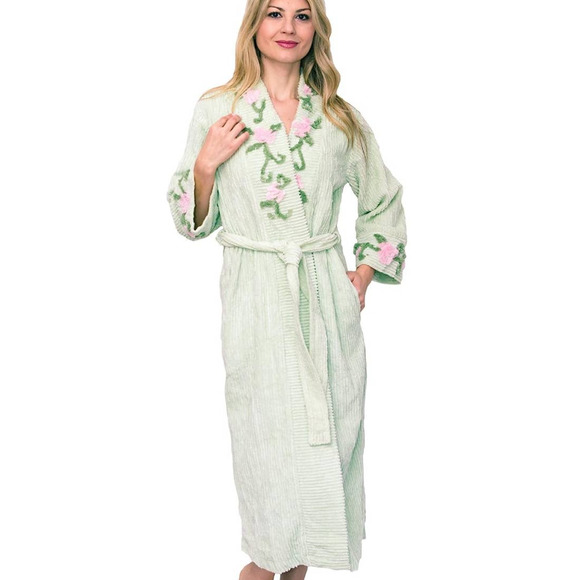 Bath and Robes Sweaters Bath And Robes Embroidered Chenille